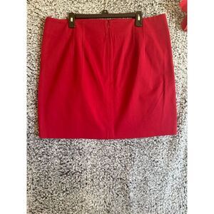 Ann Taylor Women's Red Mini Skirt Size 18 Casual Spring